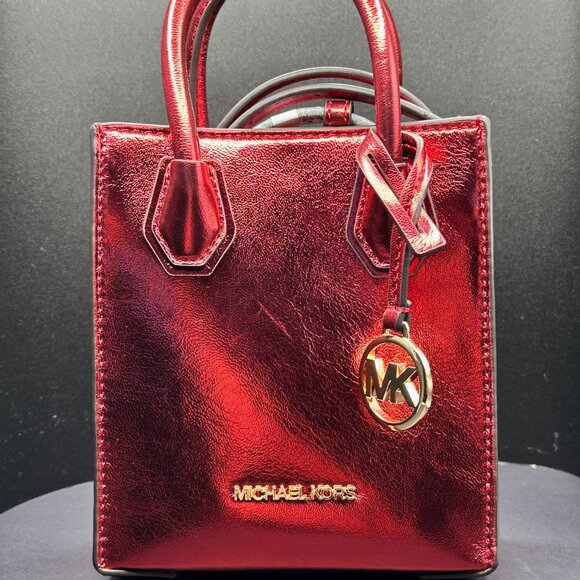 MICHAEL‎ KORS - MERCER XS Crossbody / Hand Bag - Red NWT - Picture 1 of 8